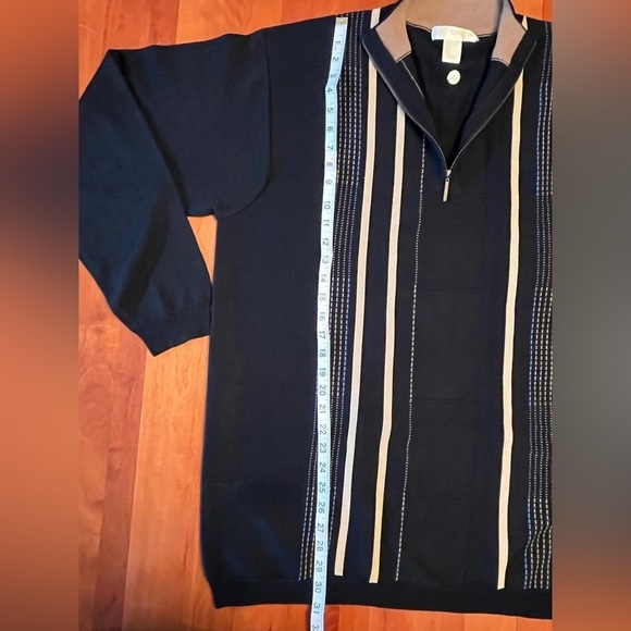 Vintage 90s Mecca GOLD Sweater Hip-Hop Streetwear Knit Men's XL -Y2K - EUC. - Picture 13 of 14